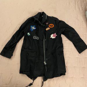 Coach 1941 Military Slim Patch Parka w/hood